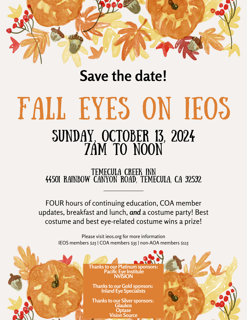 Fall Eyes on IEOS - October 2024